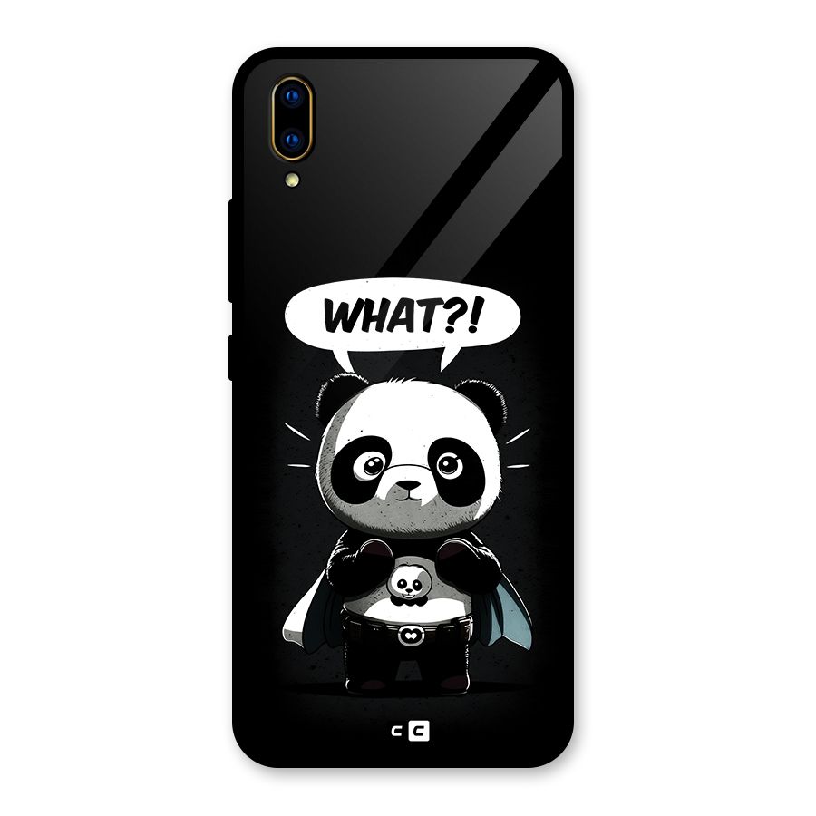 Panda What Confused Glass Back Case for Vivo V11 Pro