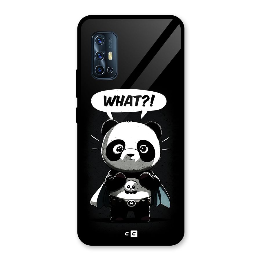 Panda What Confused Glass Back Case for Vivo V17