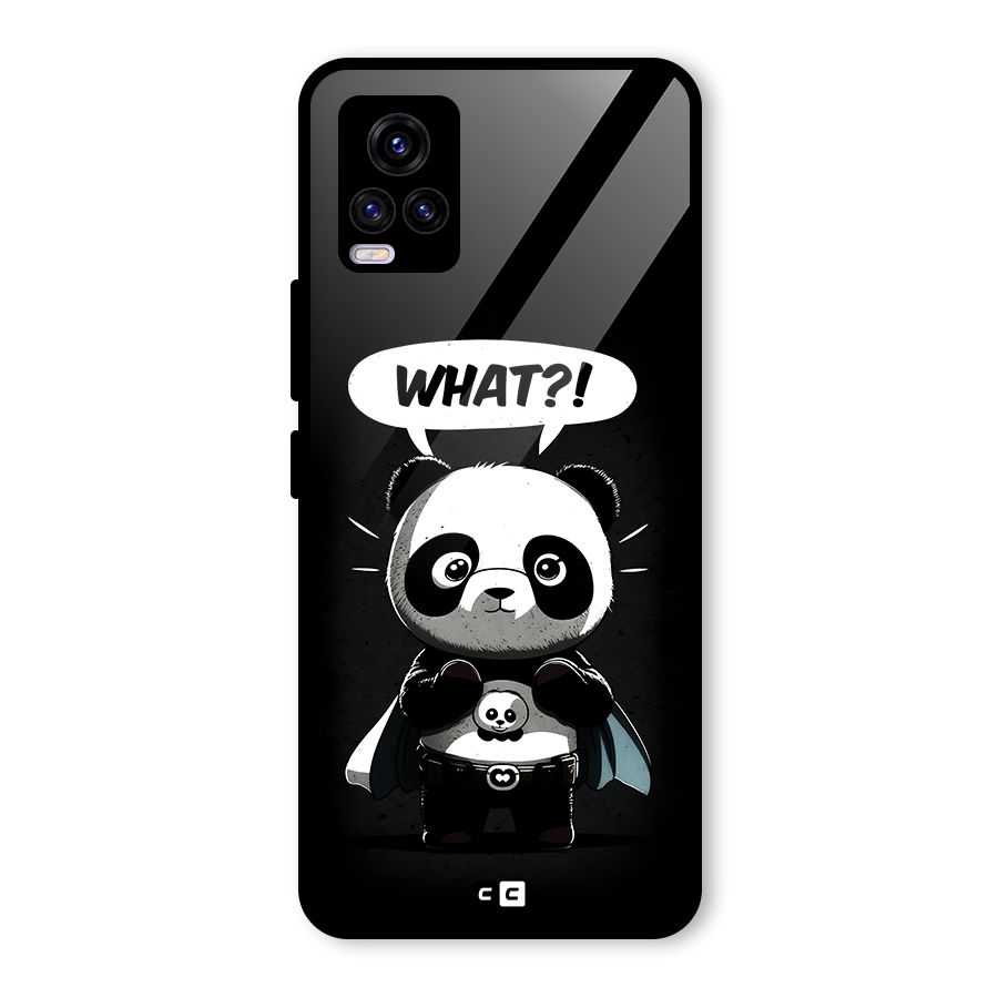 Panda What Confused Glass Back Case for Vivo V20