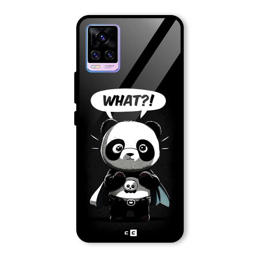 Panda What Confused Glass Back Case for Vivo V20 Pro