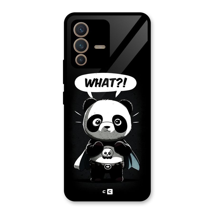Panda What Confused Glass Back Case for Vivo V23 5G