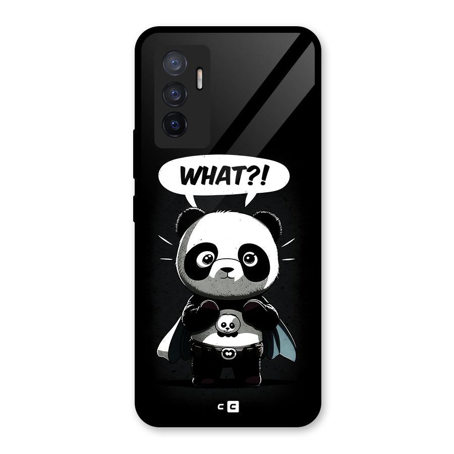 Panda What Confused Glass Back Case for Vivo V23e