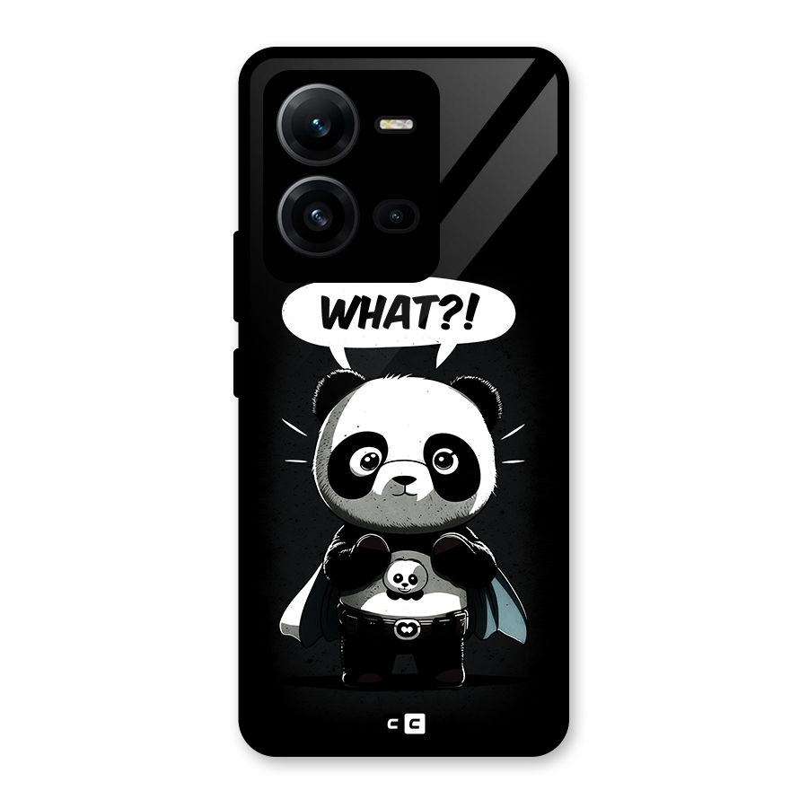Panda What Confused Glass Back Case for Vivo V25