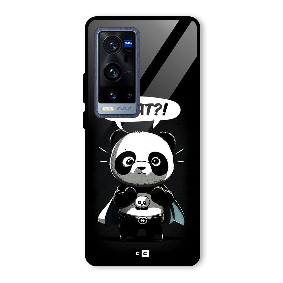 Panda What Confused Glass Back Case for Vivo X60 Pro Plus