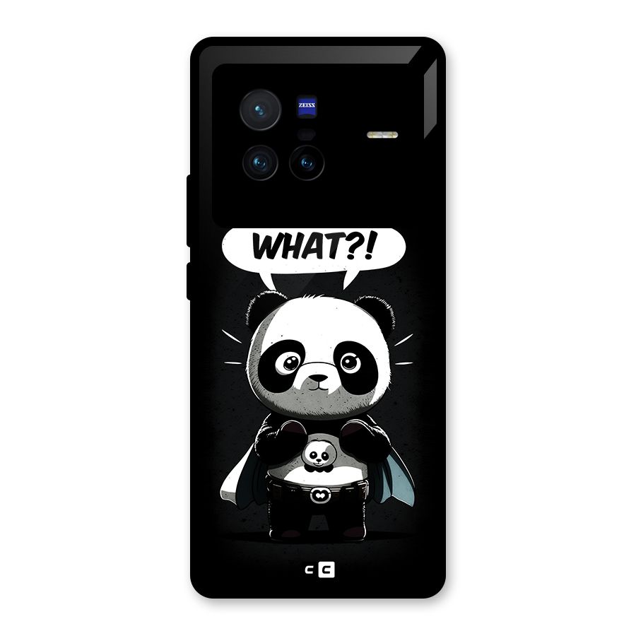 Panda What Confused Glass Back Case for Vivo X80