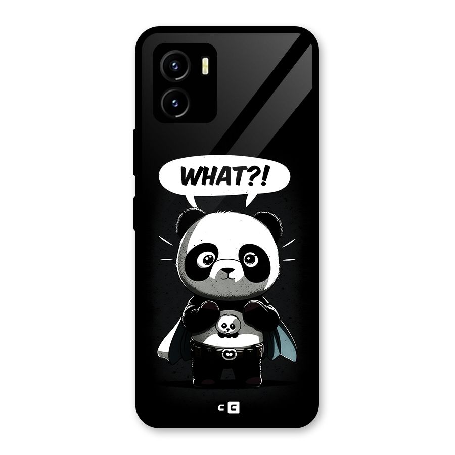 Panda What Confused Glass Back Case for Vivo Y15s