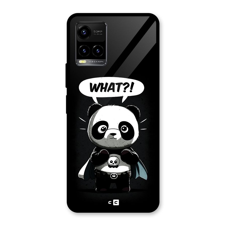 Panda What Confused Glass Back Case for Vivo Y21T