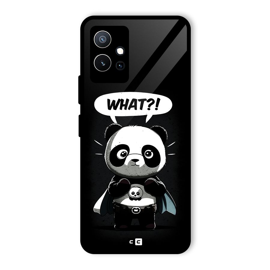Panda What Confused Glass Back Case for Vivo Y75 5G