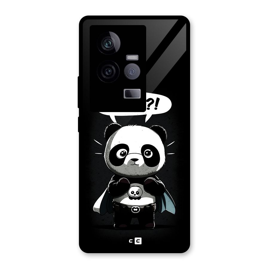 Panda What Confused Glass Back Case for Vivo iQOO 11 5G
