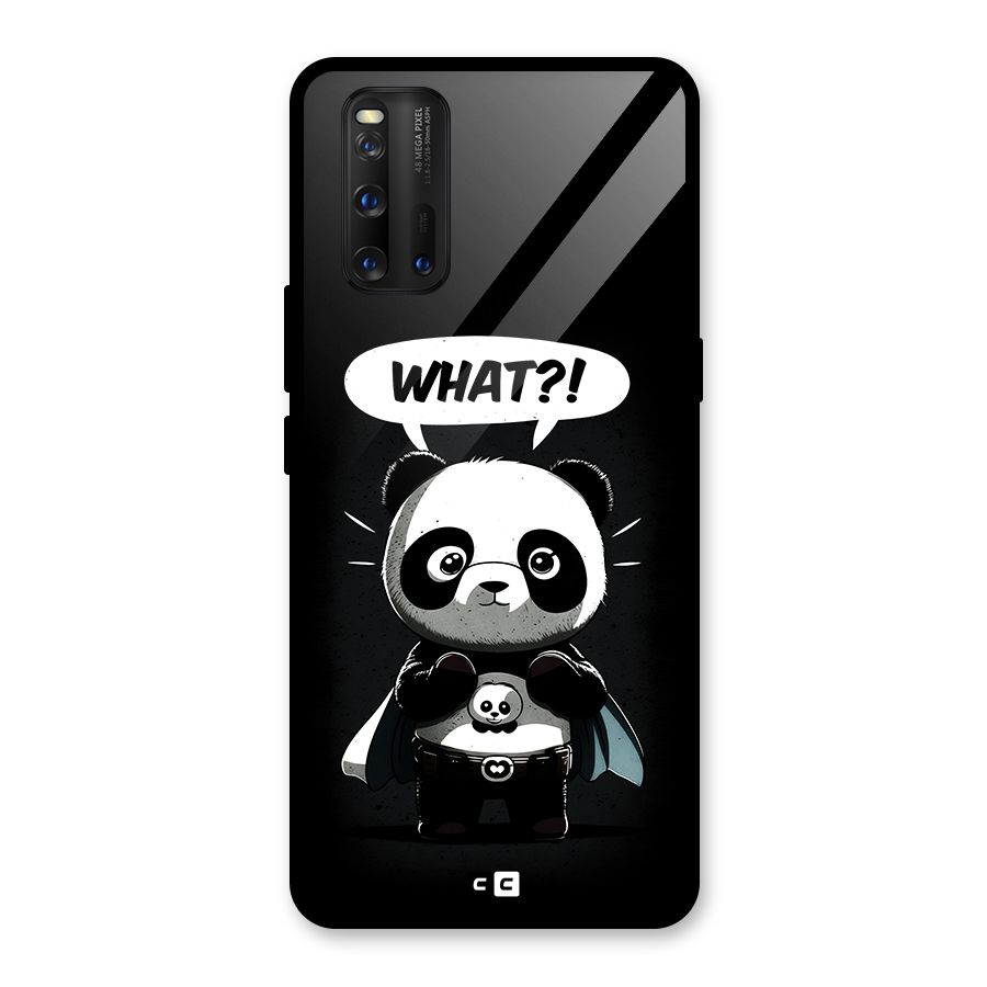 Panda What Confused Glass Back Case for Vivo iQOO 3