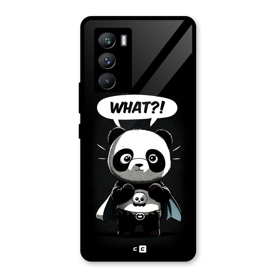 Panda What Confused Glass Back Case for Vivo iQOO 9 SE