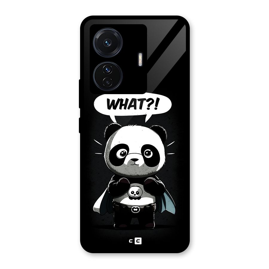 Panda What Confused Glass Back Case for Vivo iQOO Z6 Pro
