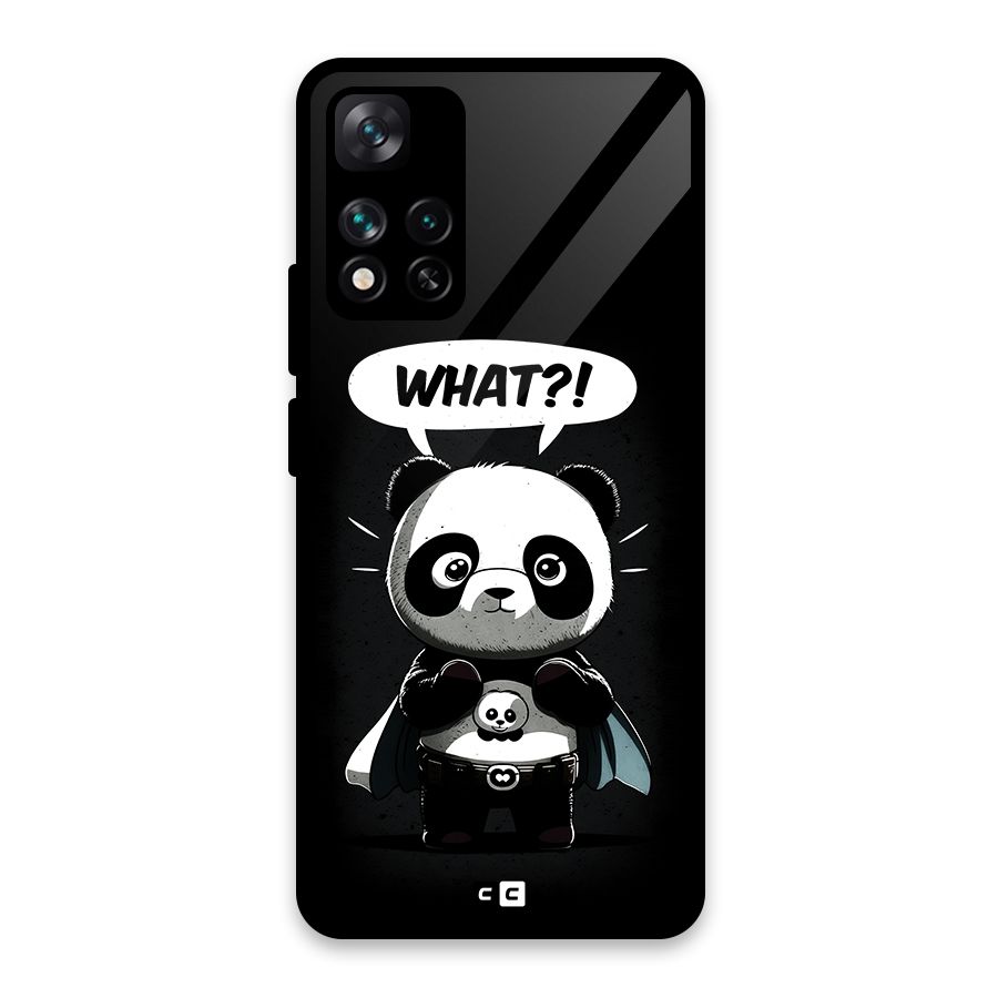 Panda What Confused Glass Back Case for Xiaomi 11i HyperCharge 5G