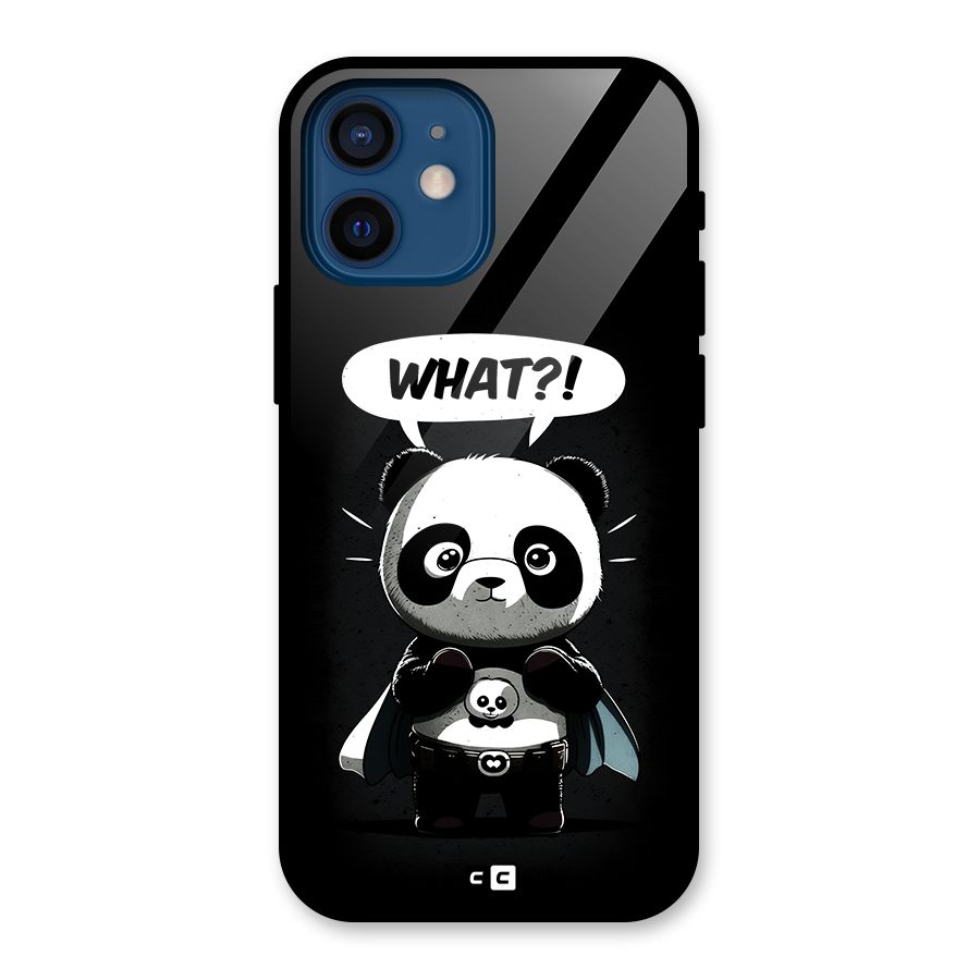 Panda What Confused Glass Back Case for iPhone 12 Mini