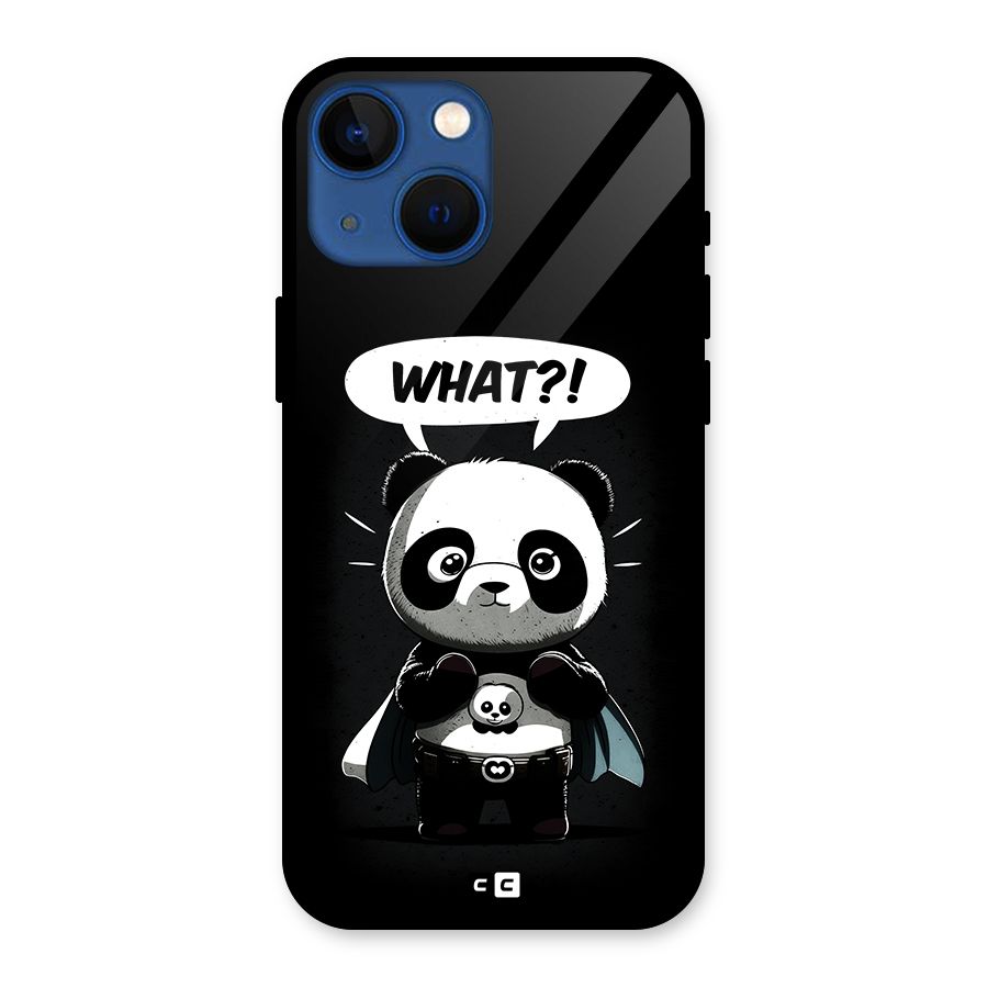 Panda What Confused Glass Back Case for iPhone 13 Mini