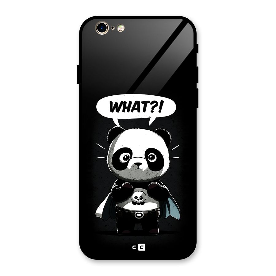 Panda What Confused Glass Back Case for iPhone 6 6S