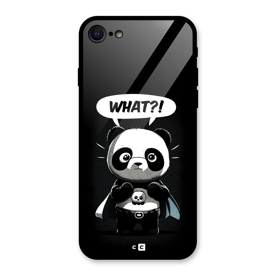 Panda What Confused Glass Back Case for iPhone 7