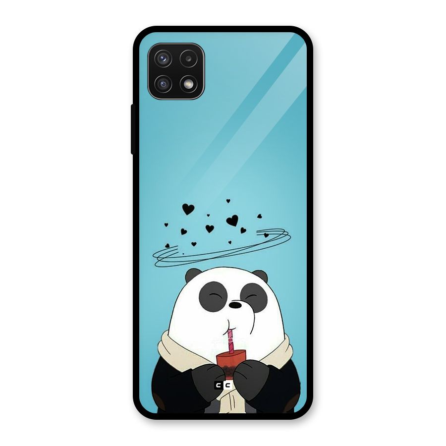 Pandaa Ji Glass Back Case for Galaxy A22 5G