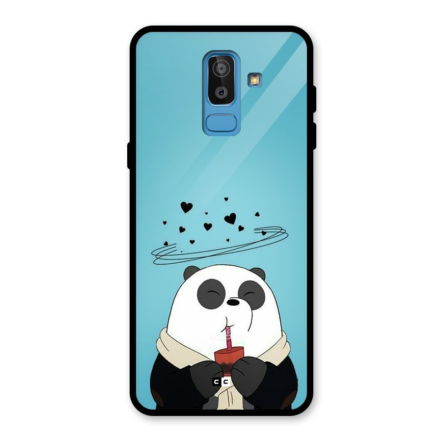 Pandaa Ji Glass Back Case for Galaxy J8