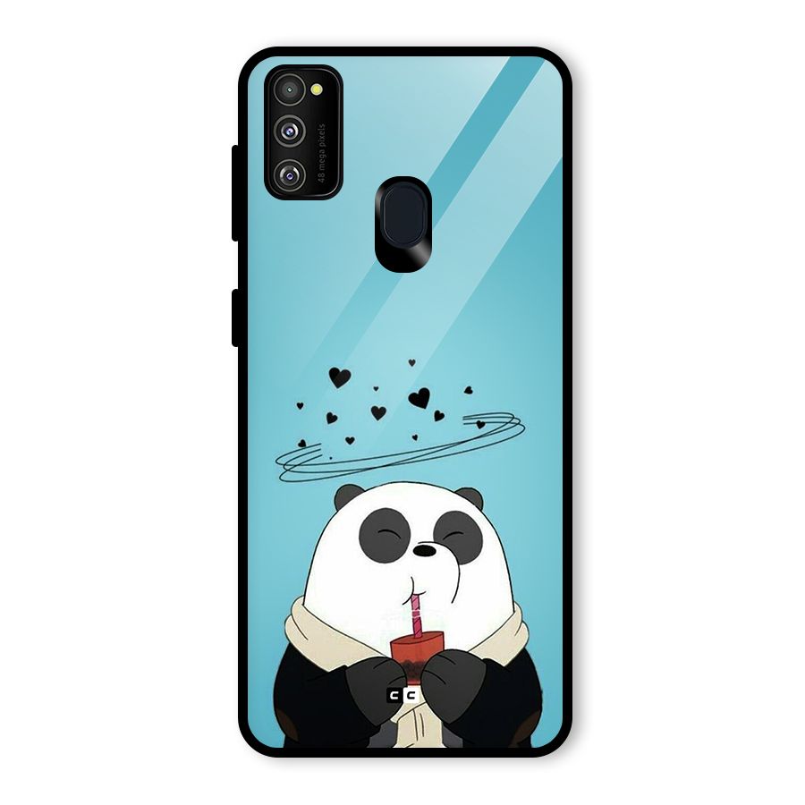 Pandaa Ji Glass Back Case for Galaxy M30s