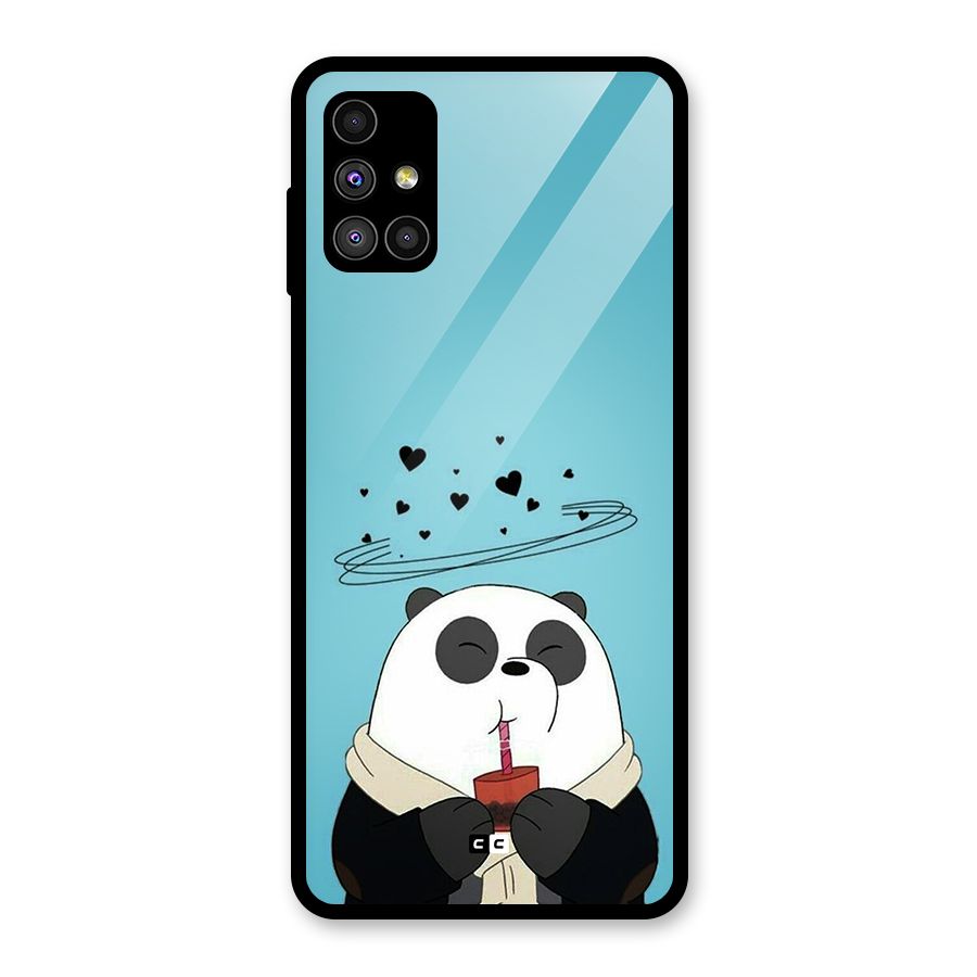 Pandaa Ji Glass Back Case for Galaxy M51