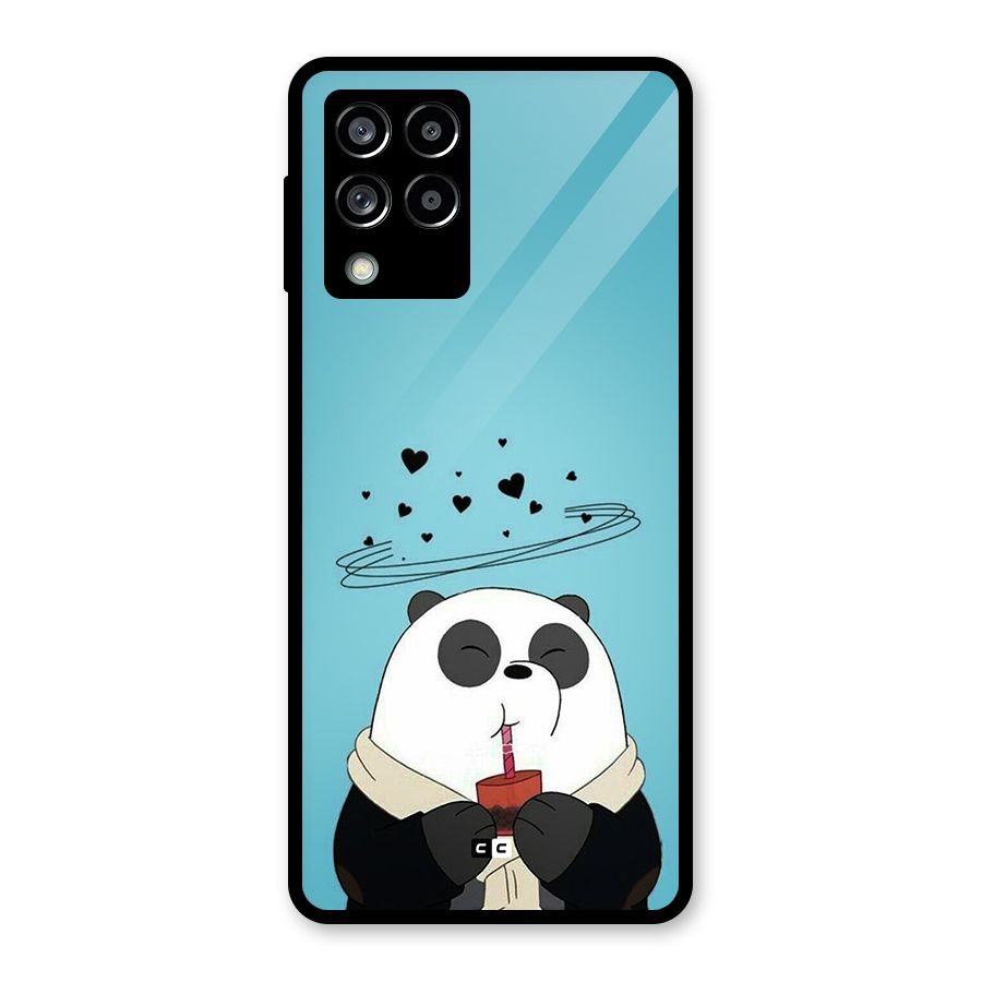 Pandaa Ji Glass Back Case for Galaxy M53 5G