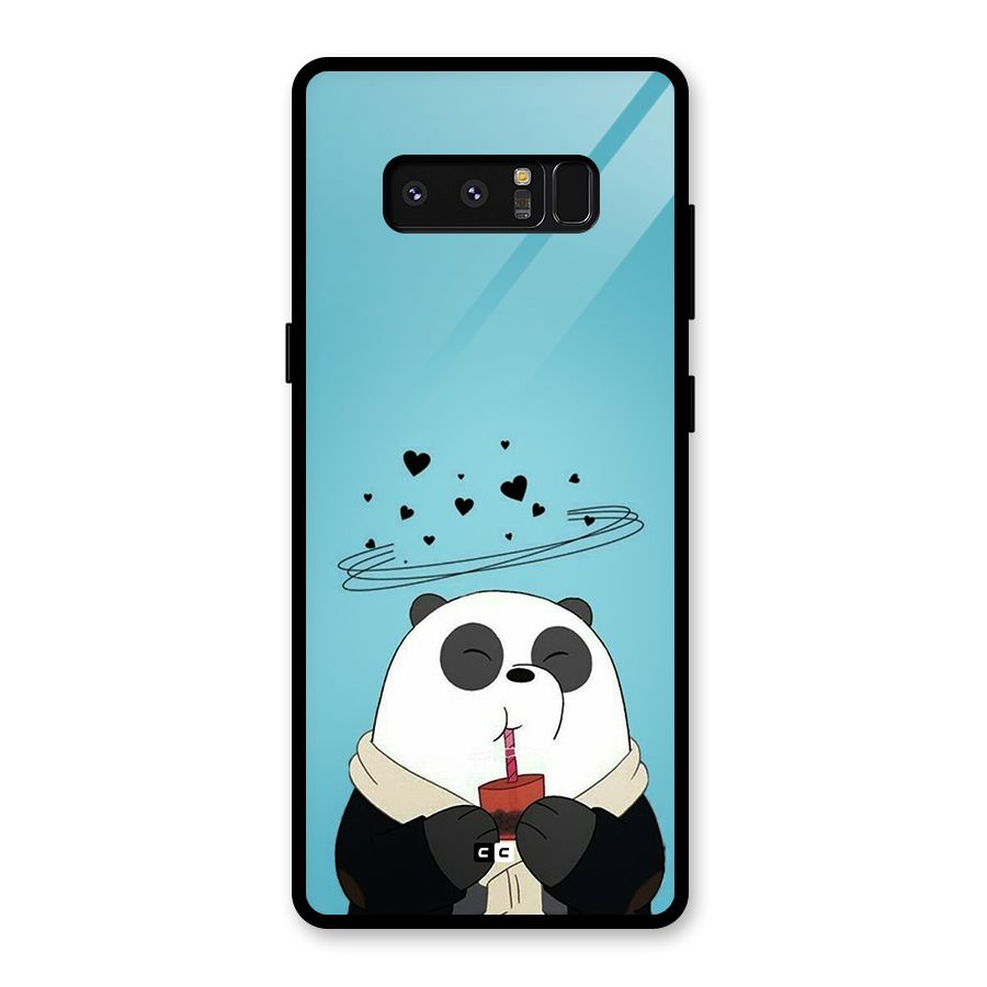 Pandaa Ji Glass Back Case for Galaxy Note 8