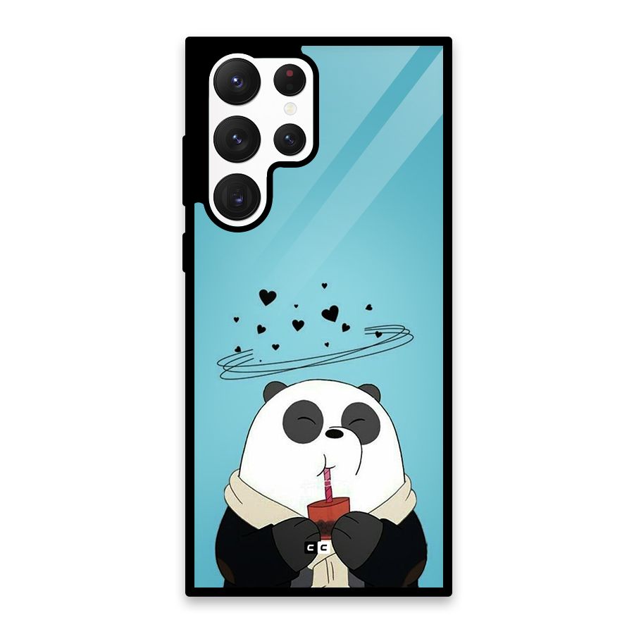 Pandaa Ji Glass Back Case for Galaxy S22 Ultra 5G