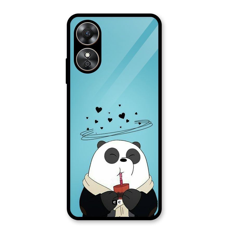 Pandaa Ji Glass Back Case for Oppo A17