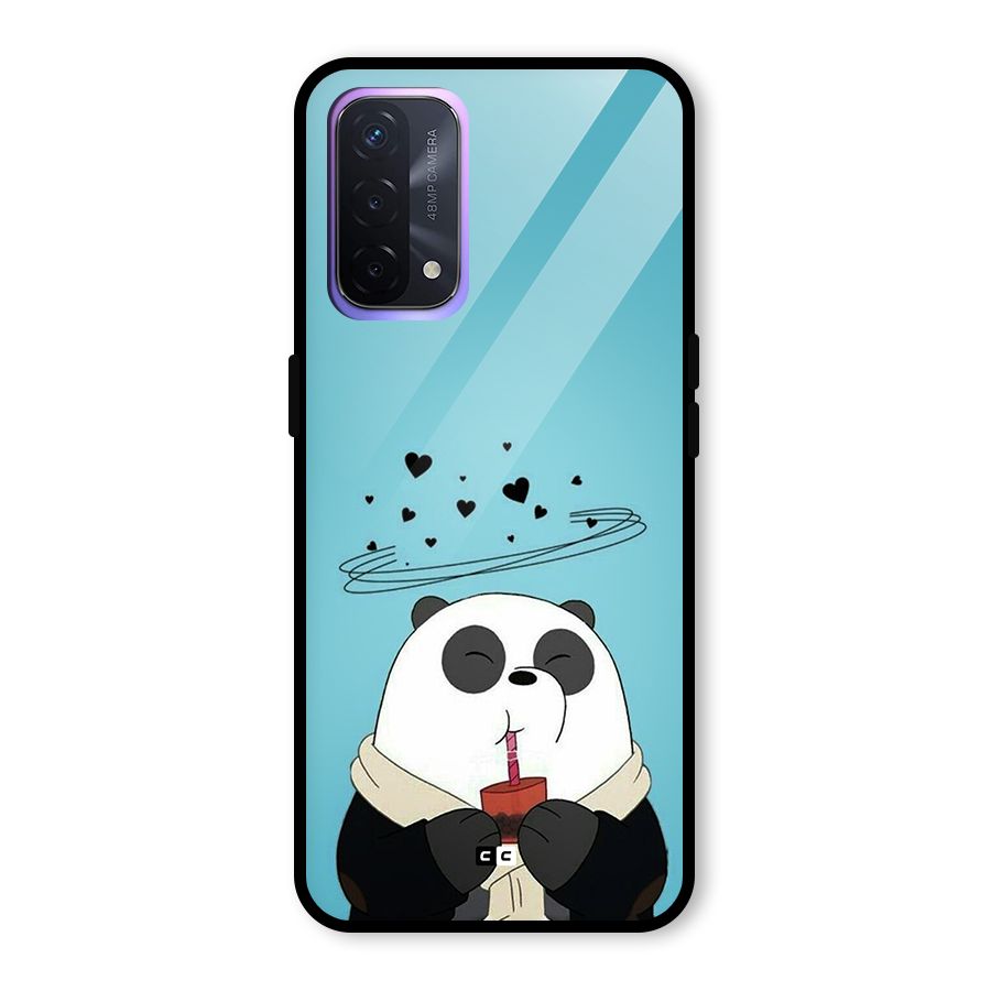 Pandaa Ji Glass Back Case for Oppo A74 5G