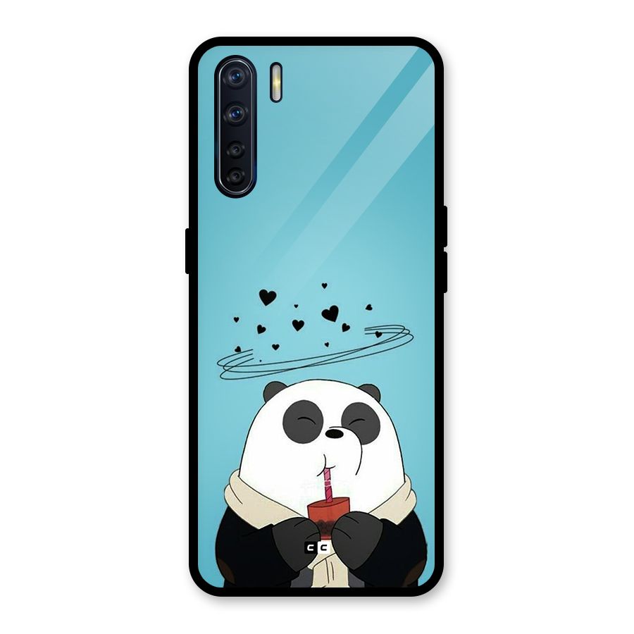 Pandaa Ji Glass Back Case for Oppo F15