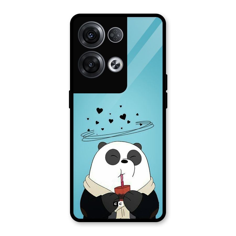 Pandaa Ji Glass Back Case for Oppo Reno8 Pro 5G