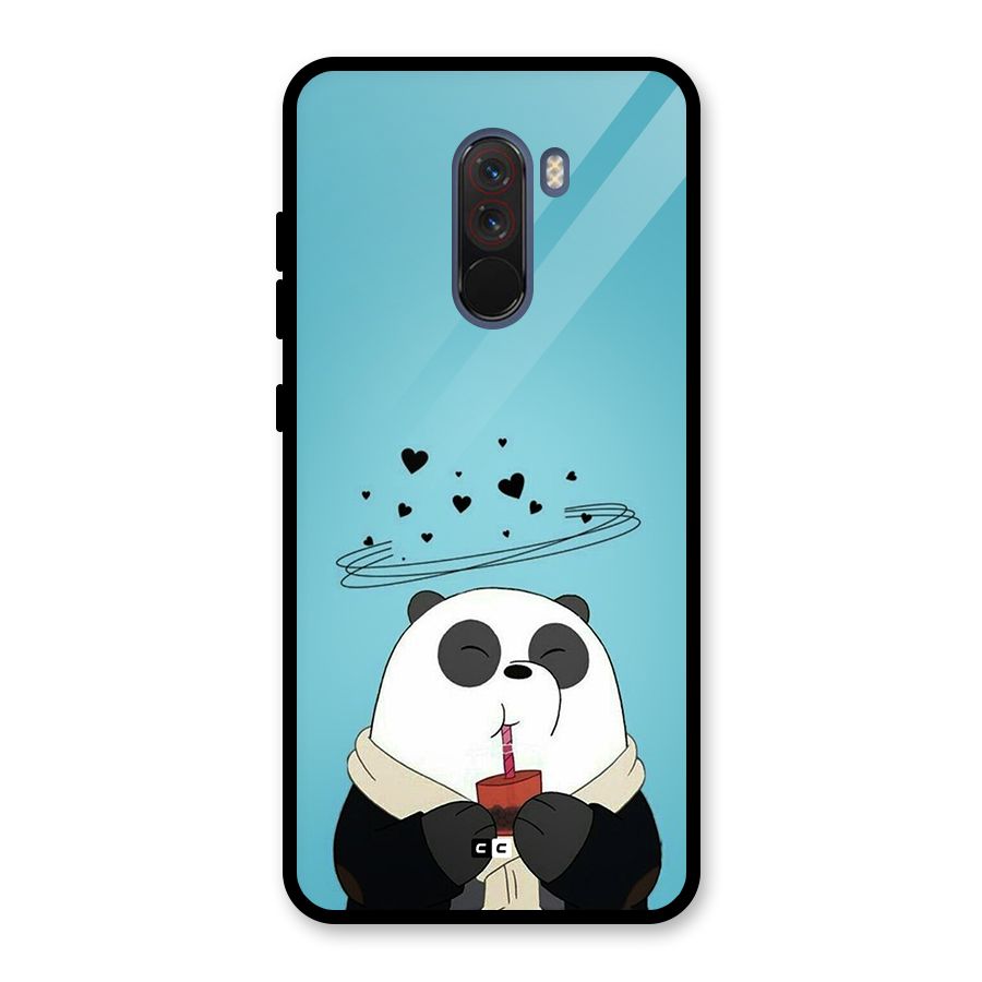 Pandaa Ji Glass Back Case for Poco F1