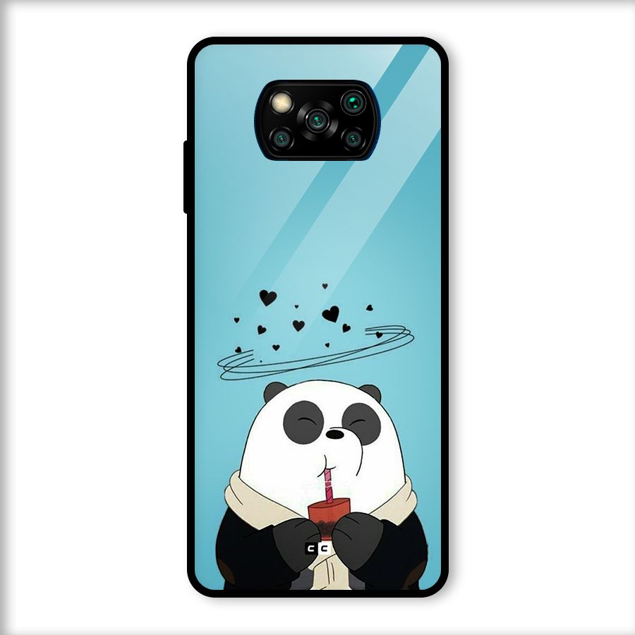 Pandaa Ji Glass Back Case for Poco X3