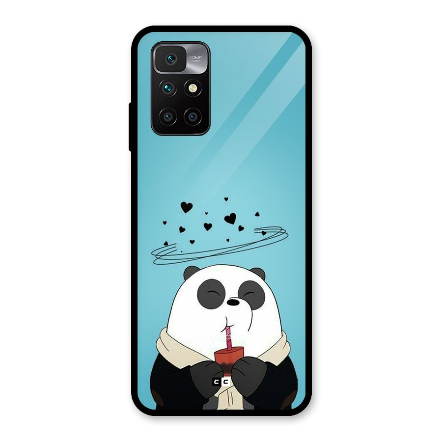 Pandaa Ji Glass Back Case for Redmi 10 Prime