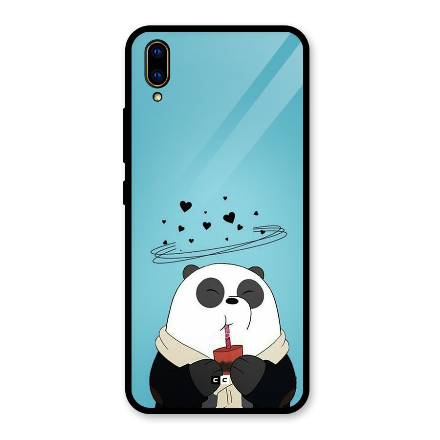 Pandaa Ji Glass Back Case for Vivo V11 Pro