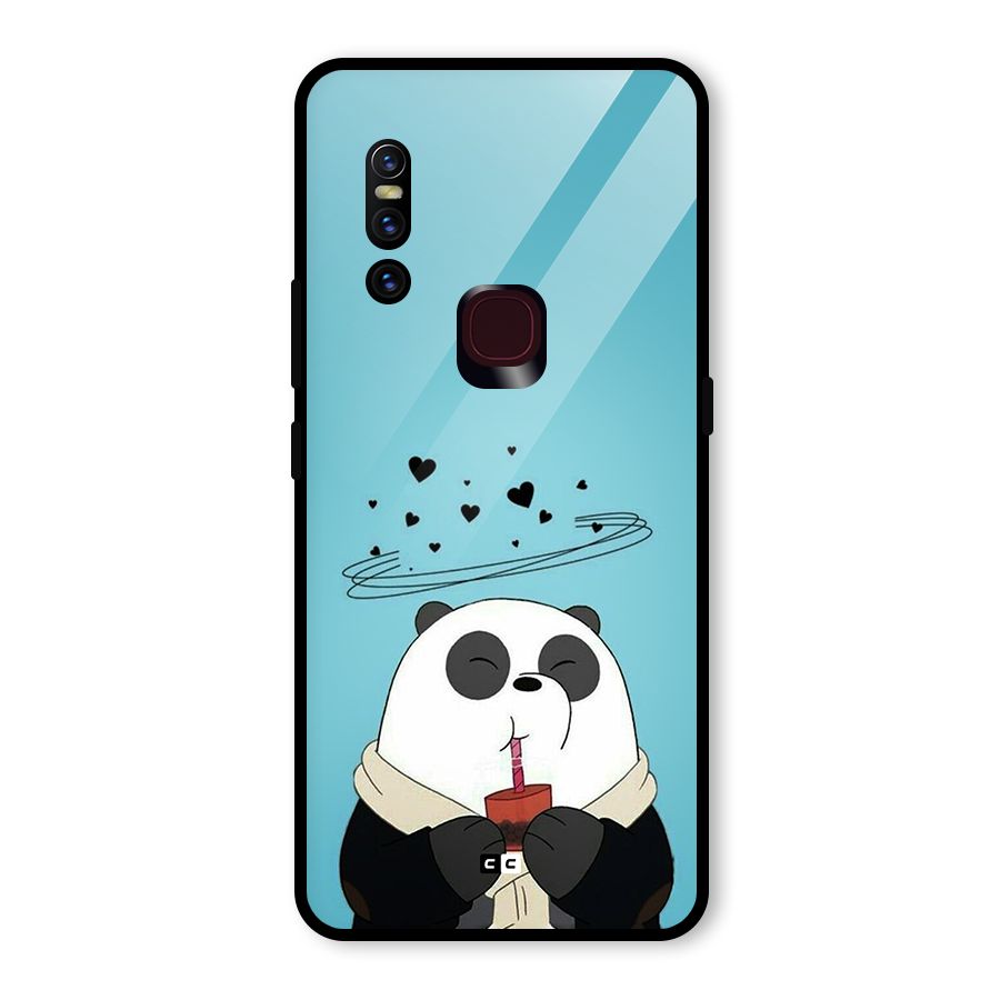 Pandaa Ji Glass Back Case for Vivo V15