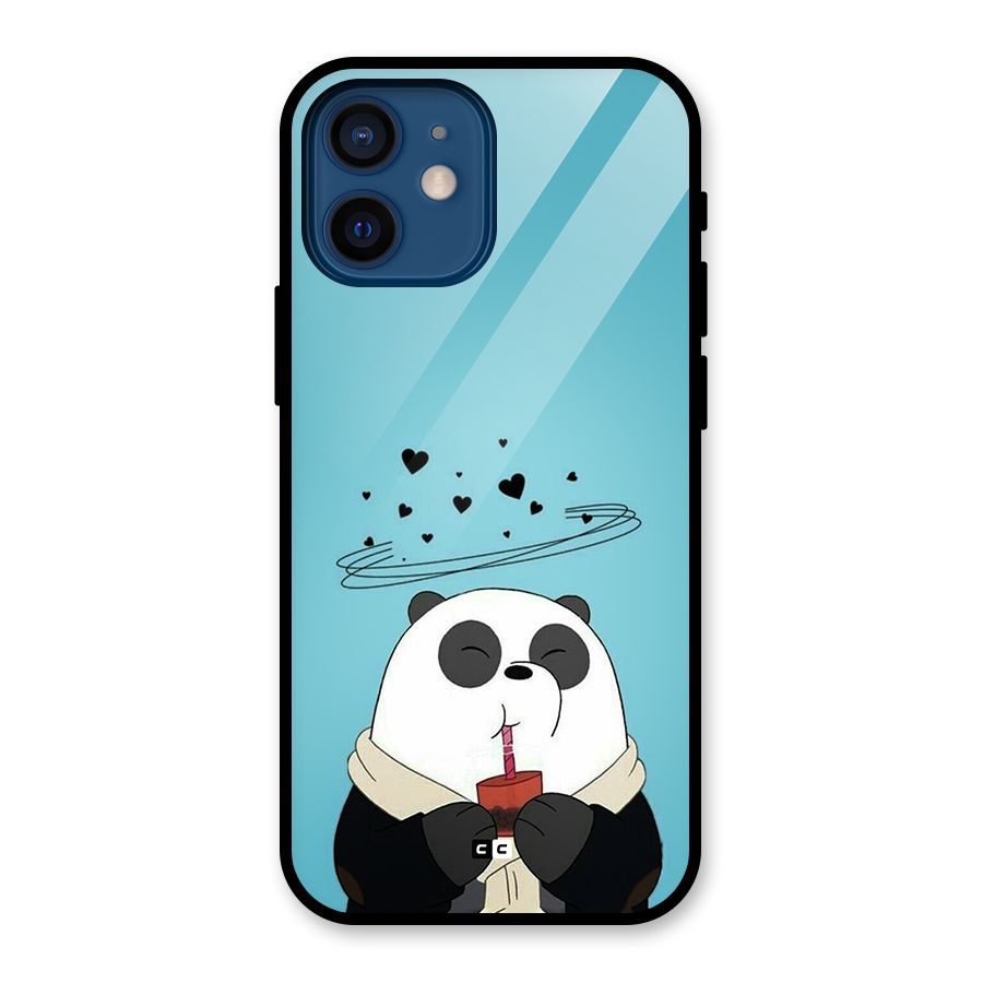 Pandaa Ji Glass Back Case for iPhone 12 Mini