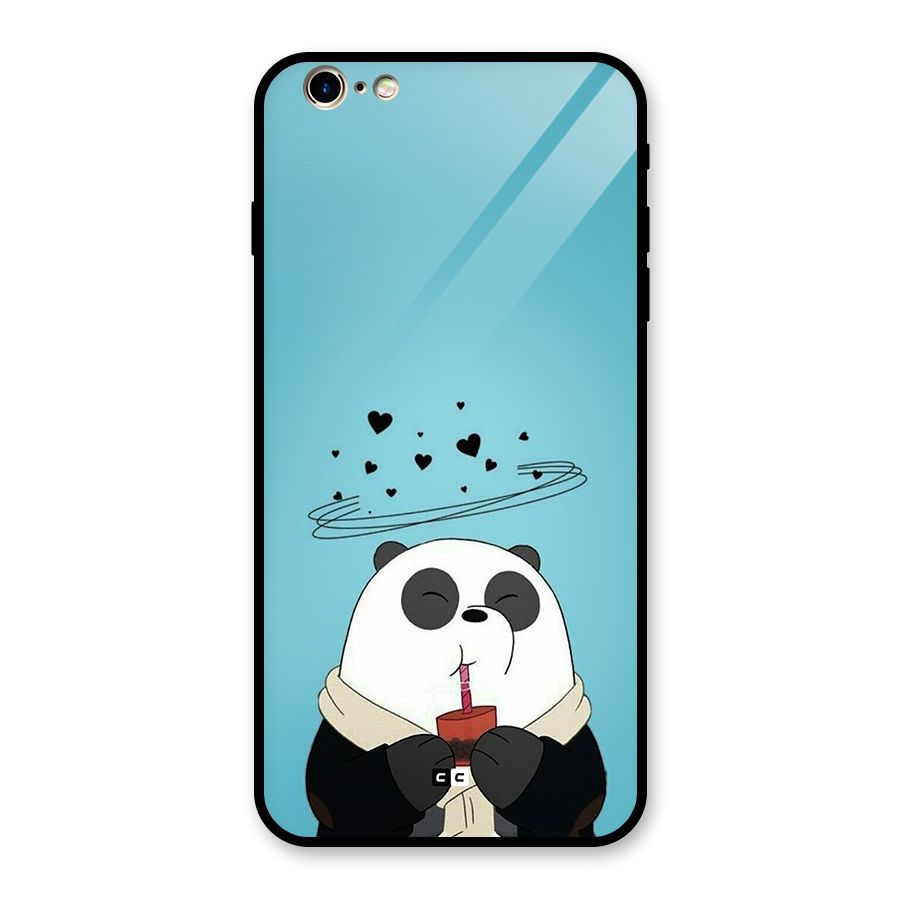 Pandaa Ji Glass Back Case for iPhone 6 Plus 6S Plus