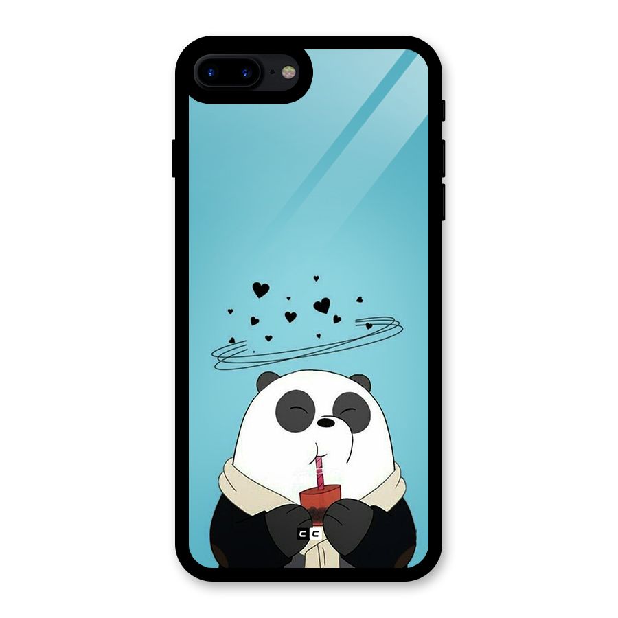 Pandaa Ji Glass Back Case for iPhone 8 Plus