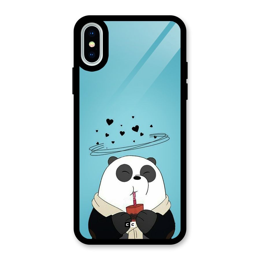 Pandaa Ji Glass Back Case for iPhone XS