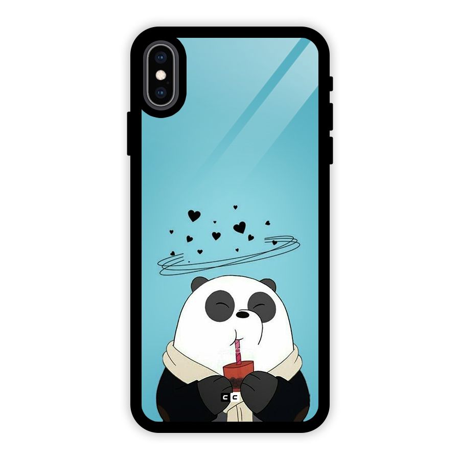 Pandaa Ji Glass Back Case for iPhone XS Max