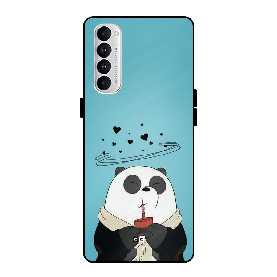 Pandaa Ji Metal Back Case for Oppo Reno4 Pro