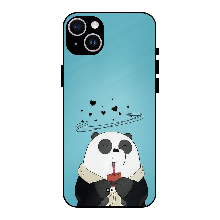 Pandaa Ji Metal Back Case for iPhone 14 Plus