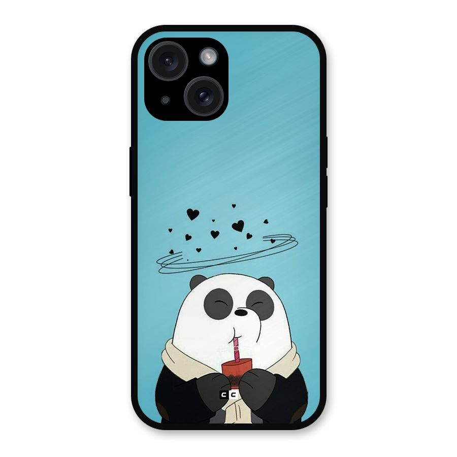 Pandaa Ji Metal Back Case for iPhone 15