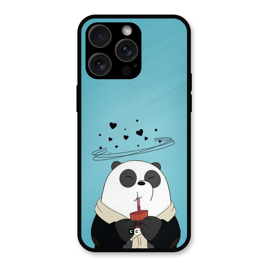 Pandaa Ji Metal Back Case for iPhone 15 Pro Max