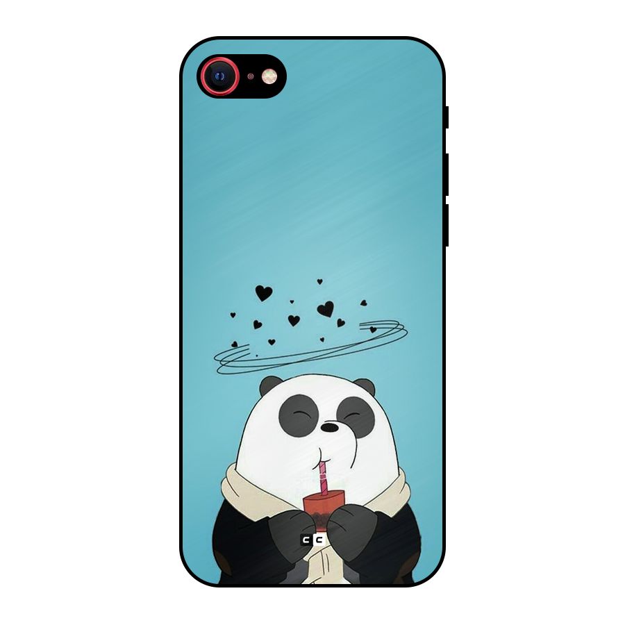 Pandaa Ji Metal Back Case for iPhone 8