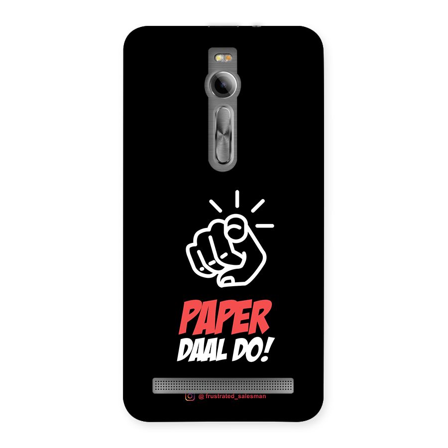 Paper Daal Do Black Back Case for Asus Zenfone 2