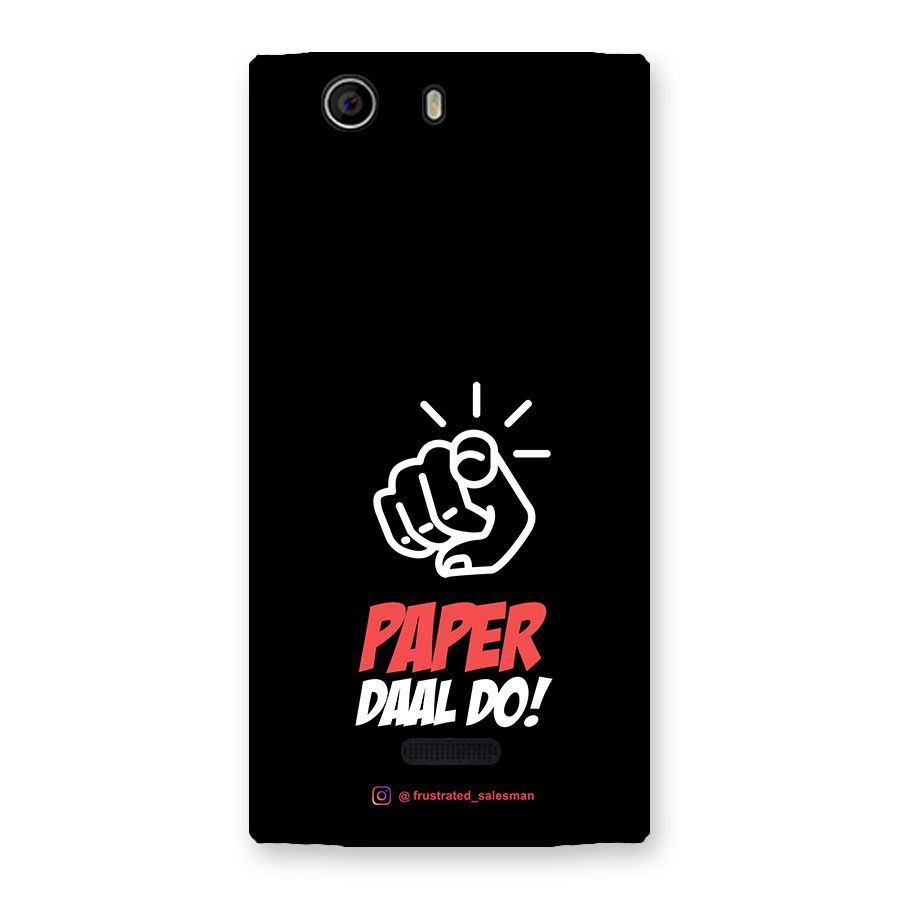 Paper Daal Do Black Back Case for Canvas Nitro 2 E311