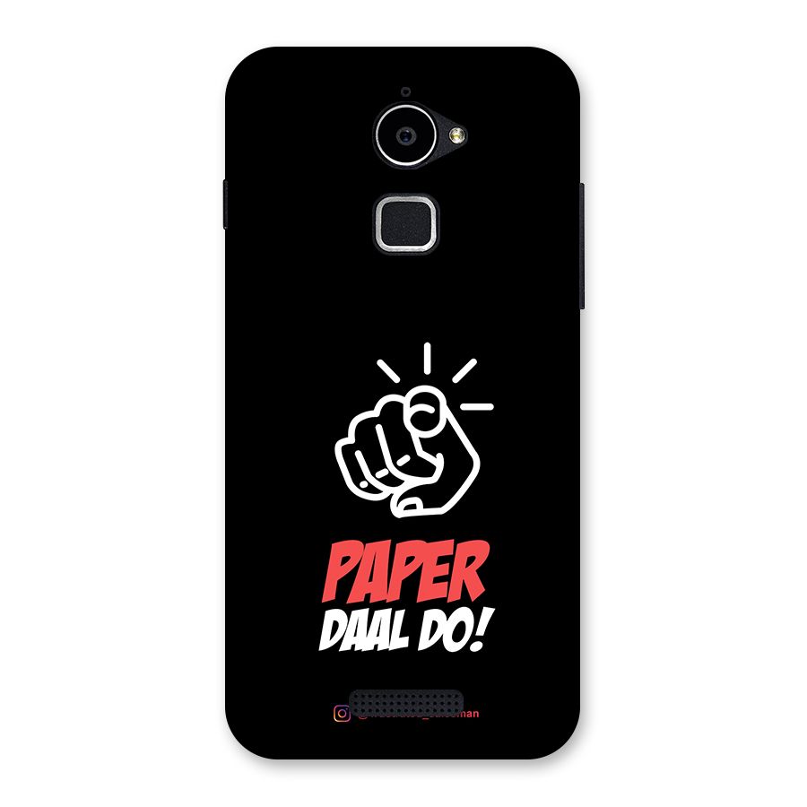Paper Daal Do Black Back Case for Coolpad Note 3 Lite